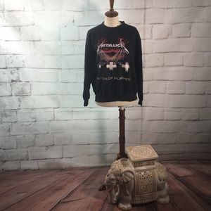 Metallica Shadow Puppet Distressed Sweatshirt